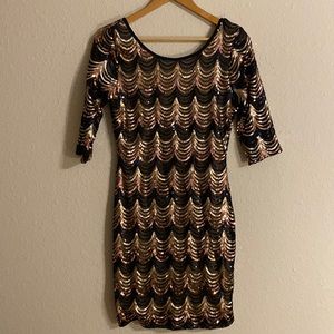sequin cocktail dress